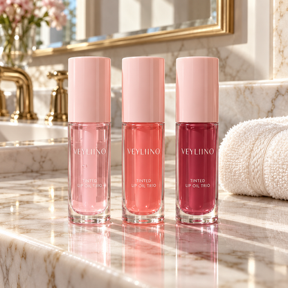 AI-generated Tinted Lip Oil Trio concept 3