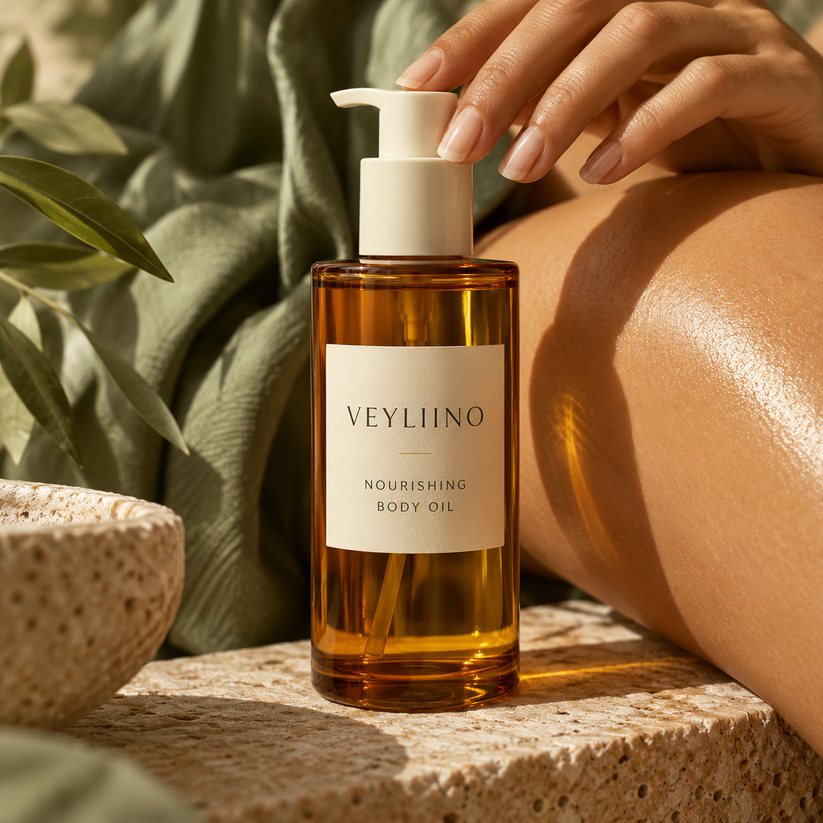 AI-generated Nourishing Body Oil concept image 2
