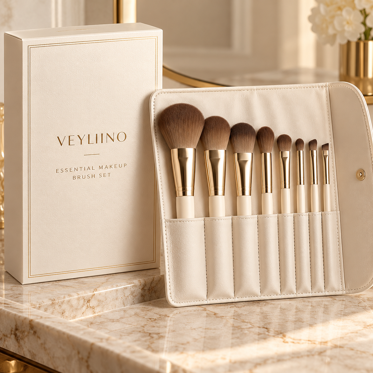 AI-generated Essential Makeup Brush Set concept image 2