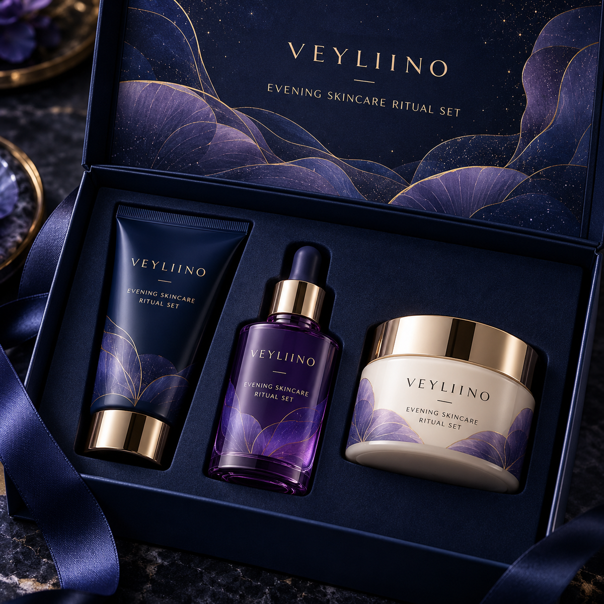 AI-generated Evening Skincare Ritual Set concept image 2