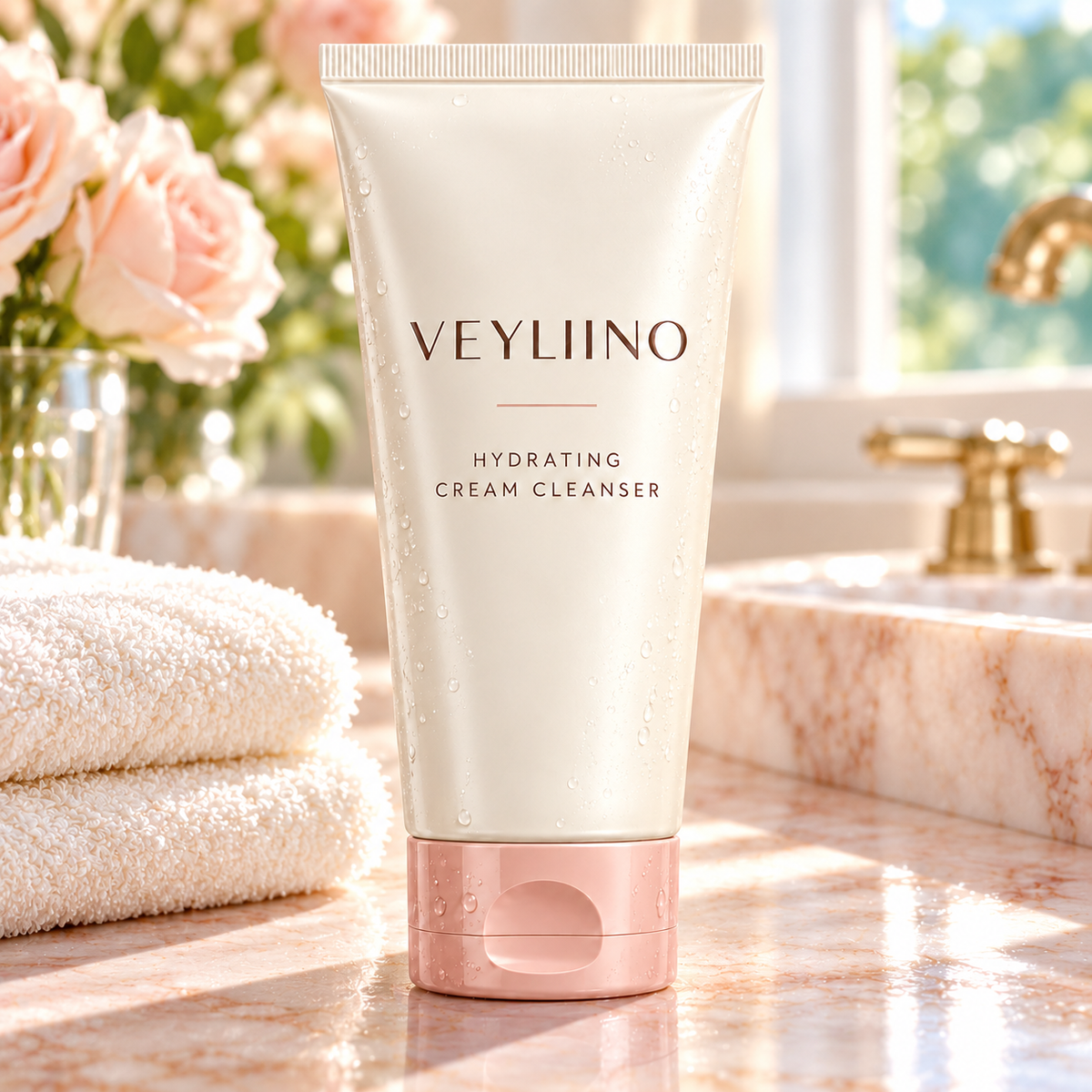 AI-generated cleanser concept: bathroom