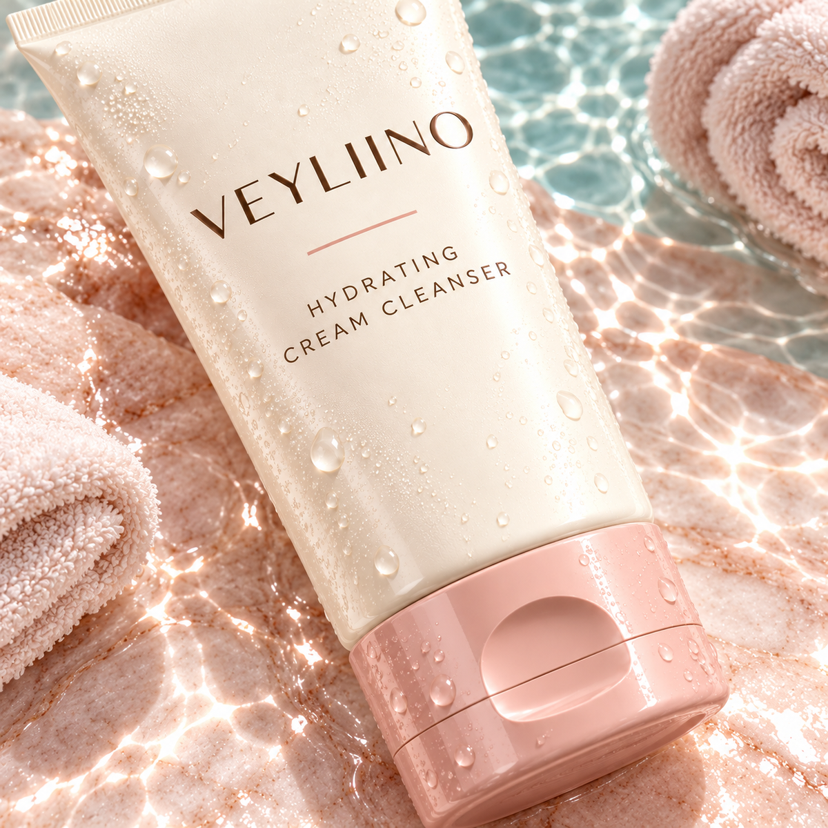 AI-generated cleanser concept: spa