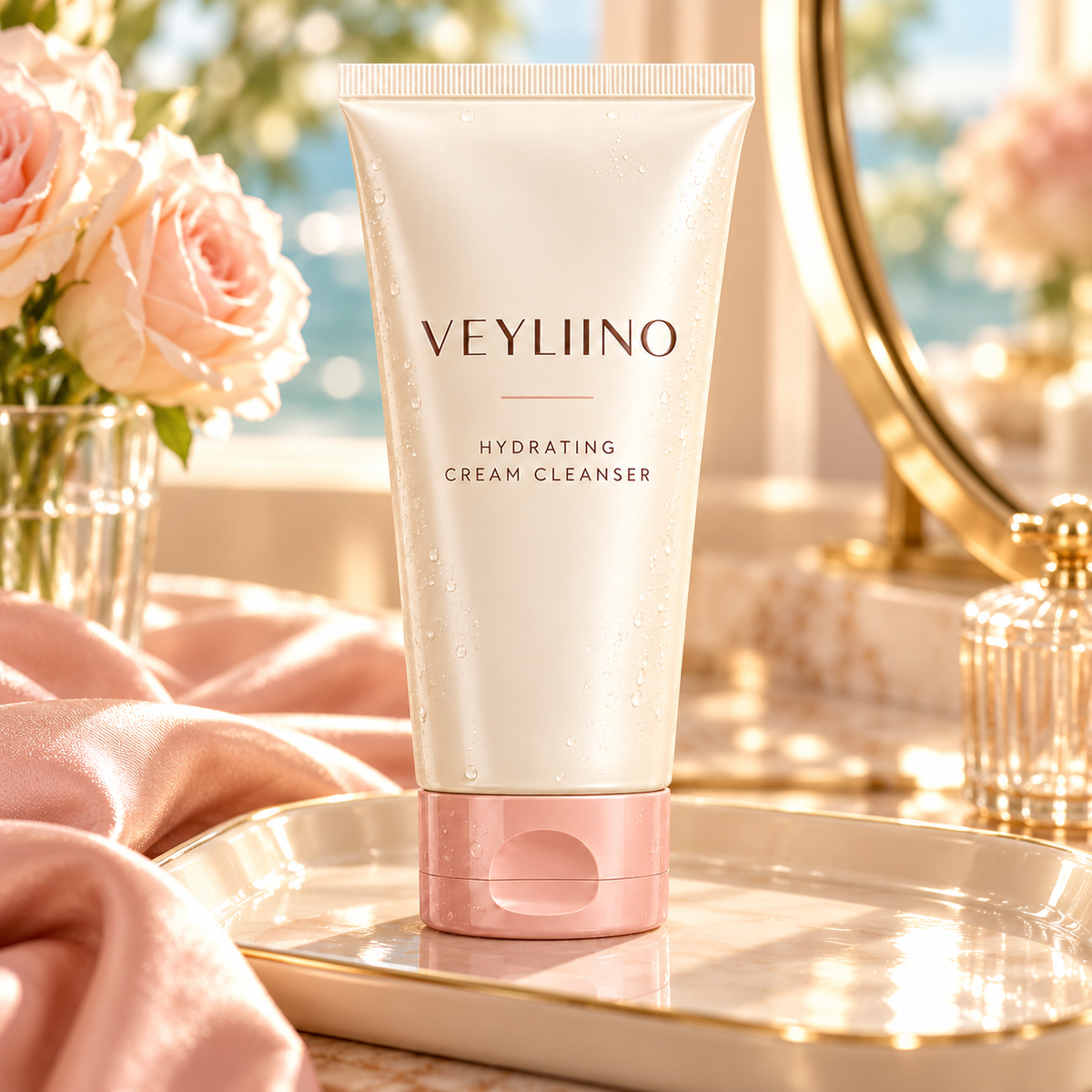 AI-generated cleanser concept: vanity
